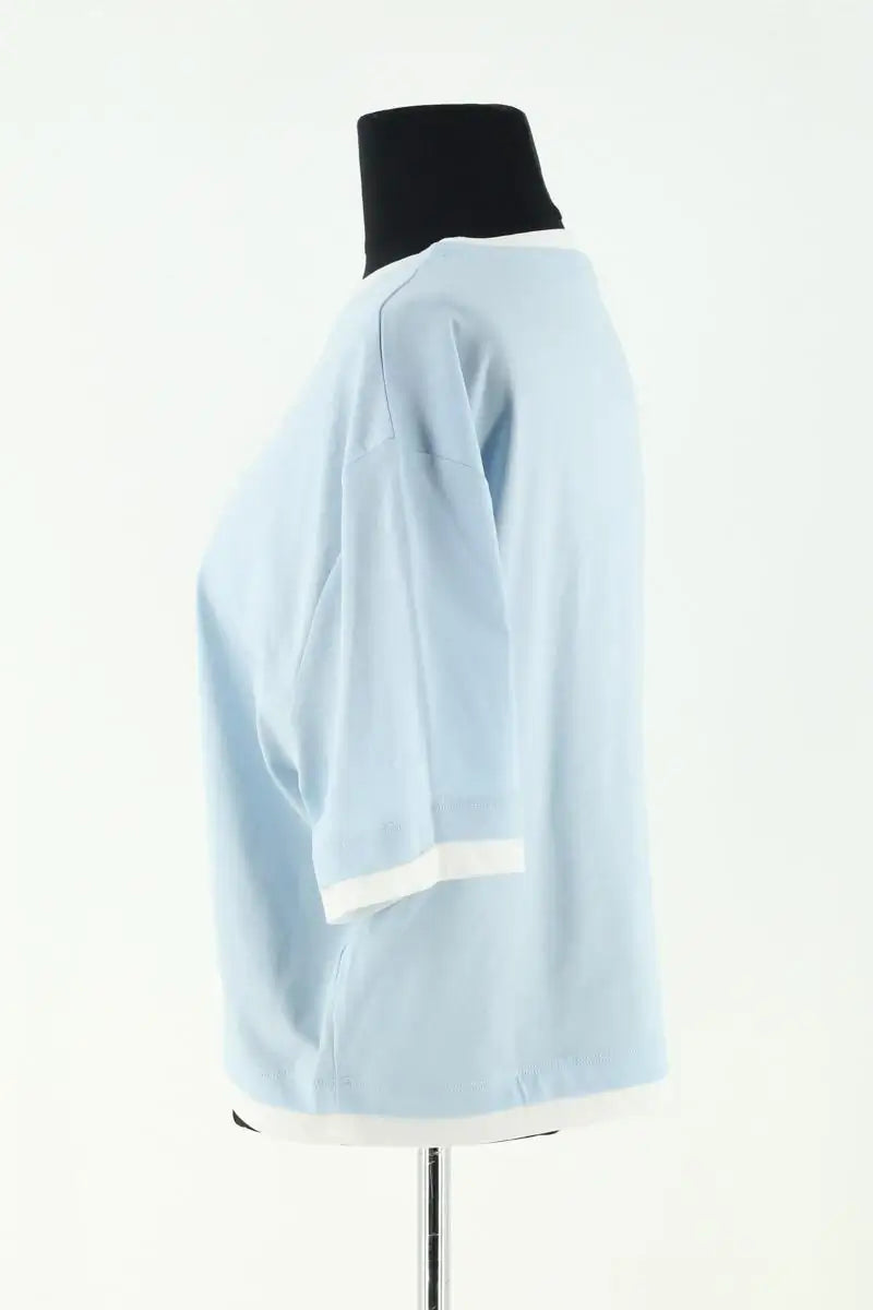 T-shirt Maje Bleu en Coton