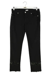 Jean droit Liu Jo Noir en Coton, taille XXS - Seconde Main