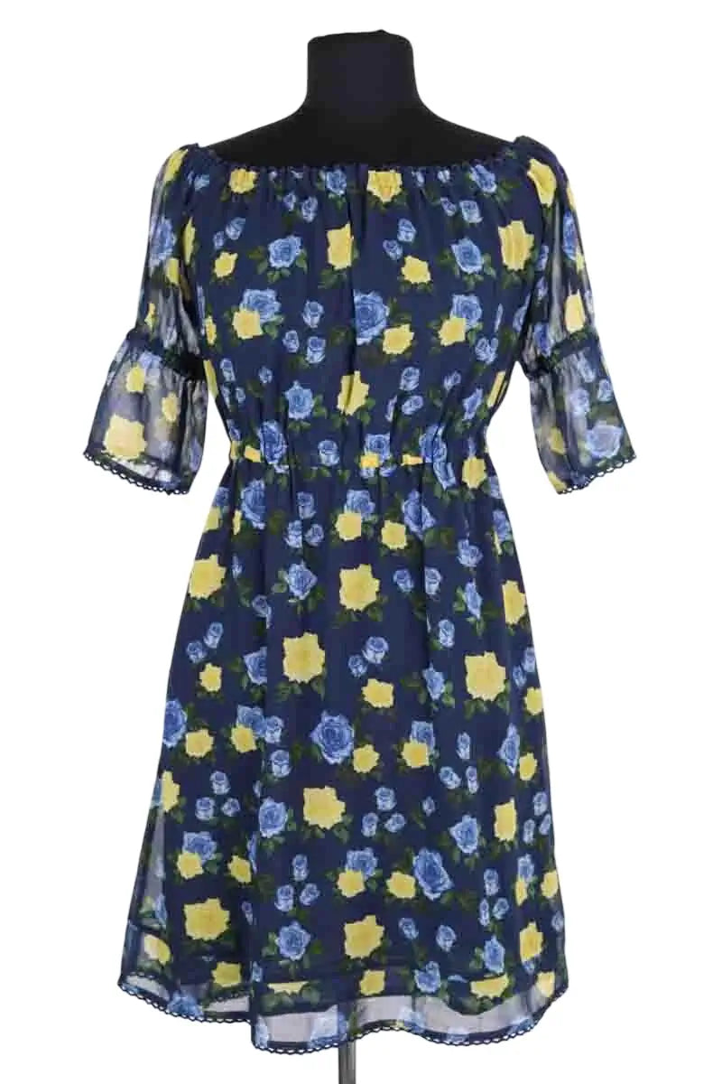 Robe The Kooples Marine en Synthétique, taille S - Seconde Main