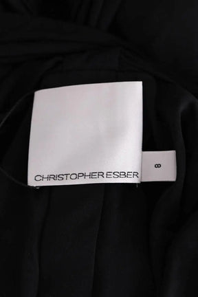 Robe Christopher Esber Noir en Synthétique