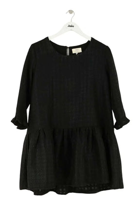 Robe Saaj Noir en Laine, taille L - Seconde Main
