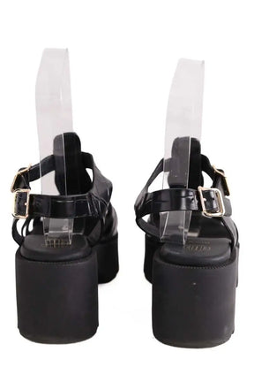 Sandales Maje Noir en Cuir