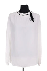 Blouse Sandro Blanc en Viscose, taille S - Seconde Main