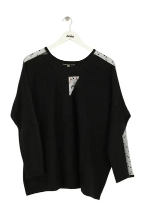 Pull Maje Noir en Soie, taille L - Seconde Main