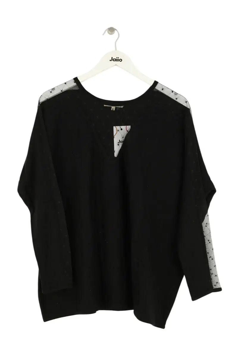 Pull Maje Noir en Soie, taille L - Seconde Main