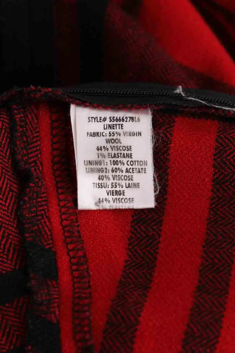 Jupe Diane Von Furstenberg Rouge en Laine