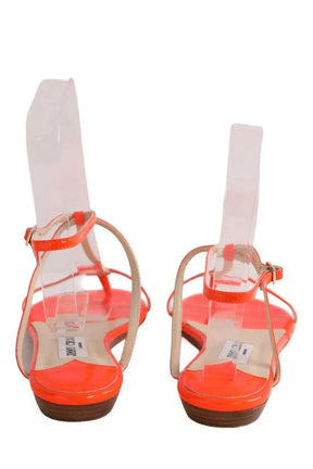 Sandales Jimmy Choo Orange en Cuir