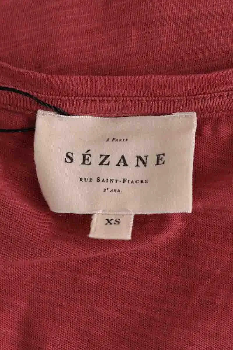 T-shirt Sézane Rose en Coton