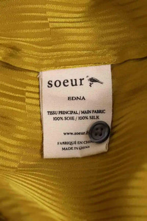 Blouse Soeur Edna Jaune en Soie