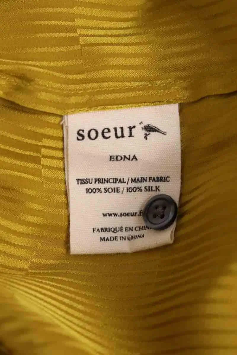 Blouse Soeur Edna Jaune en Soie