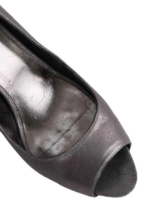 Talons Max Mara Gris en Cuir
