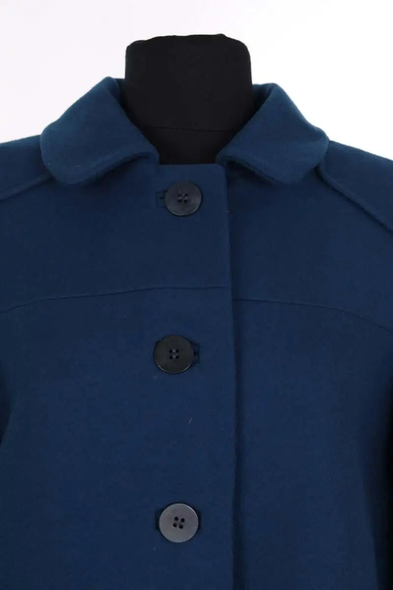 Manteau en laine vierge Tara Jarmon Bleu en Laine