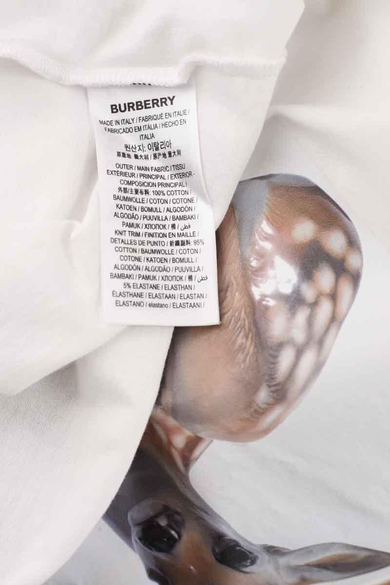T-shirt Burberry  Blanc