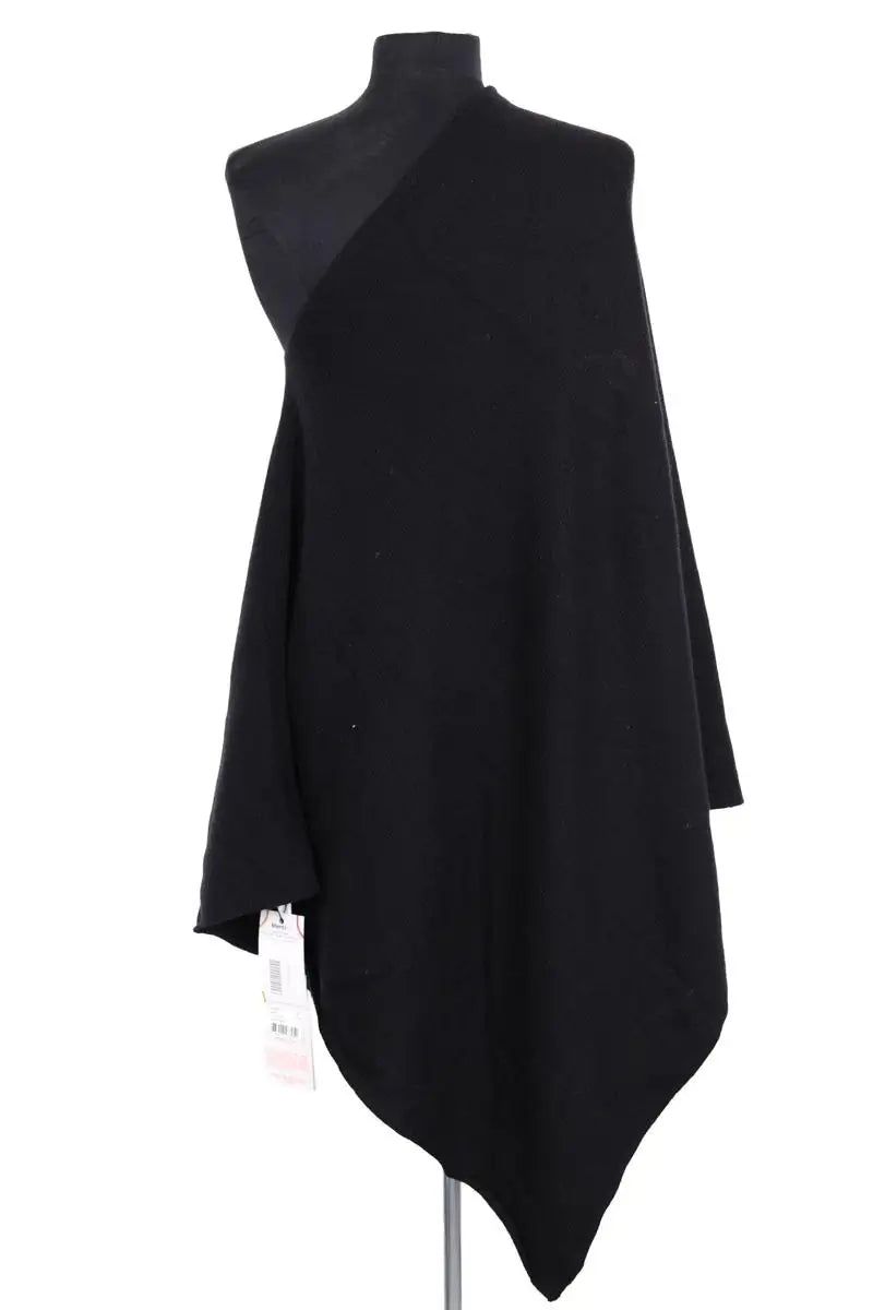 Poncho large Eric Bompard Noir en Cachemire