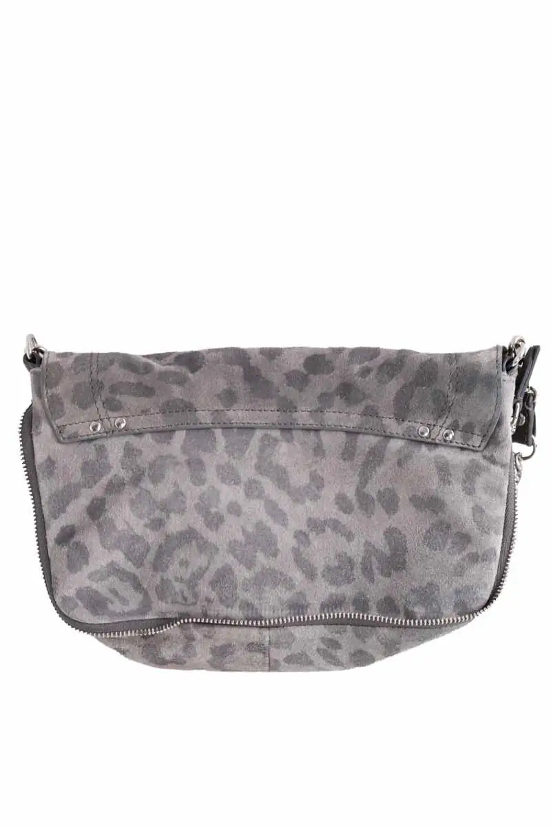 Sac à bandoulière BOBI S Jérôme Dreyfuss Gris en Cuir