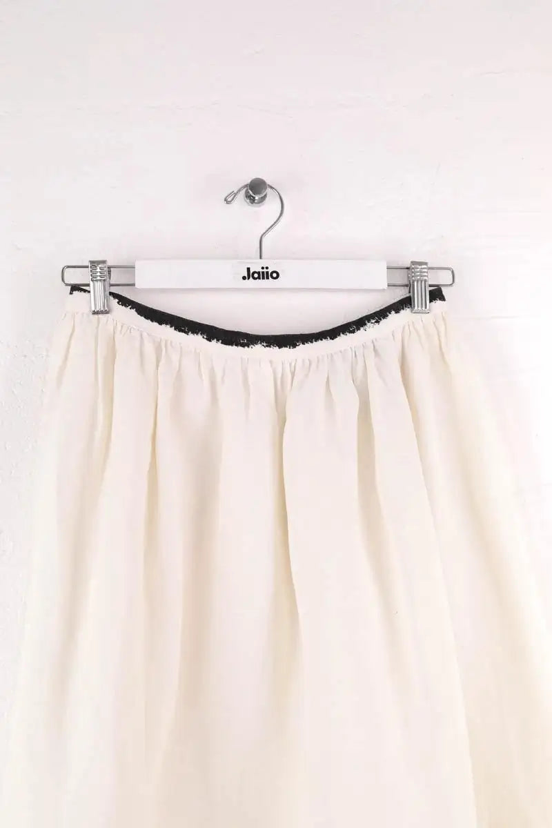 Jupe Max Mara Blanc en Lin
