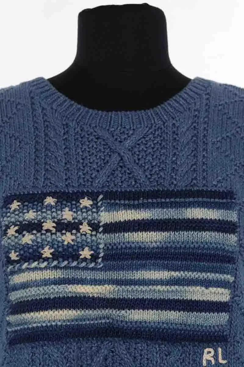 Pull Ralph Lauren Bleu en Coton