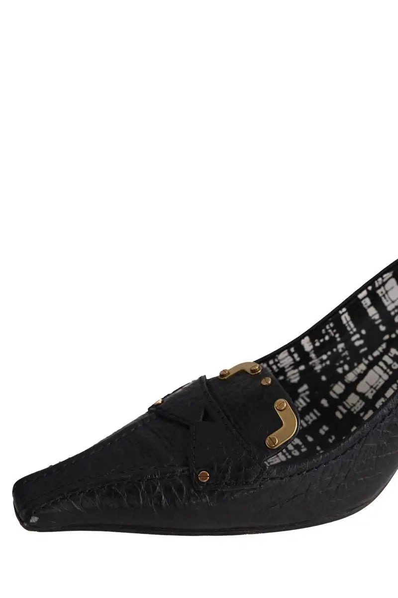 Talons Prada Noir en Cuir