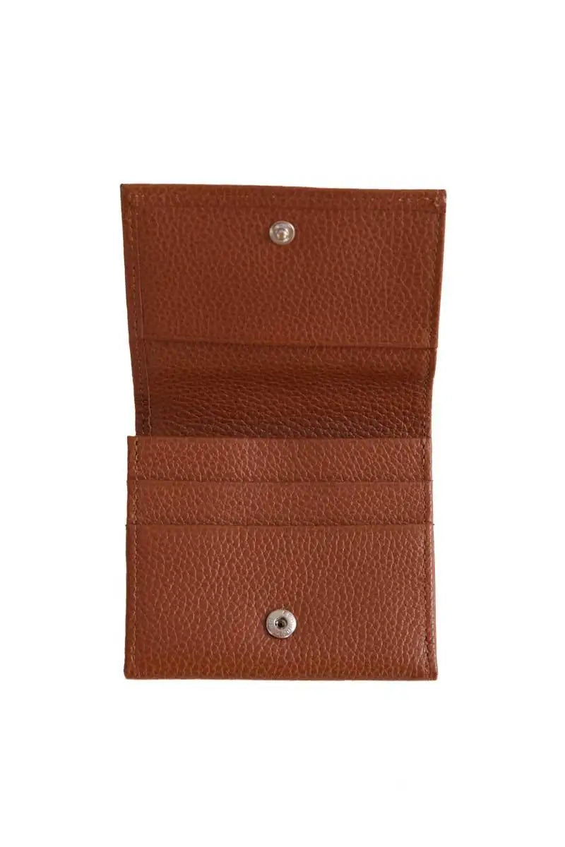 Porte-monnaie Longchamp Camel en Cuir