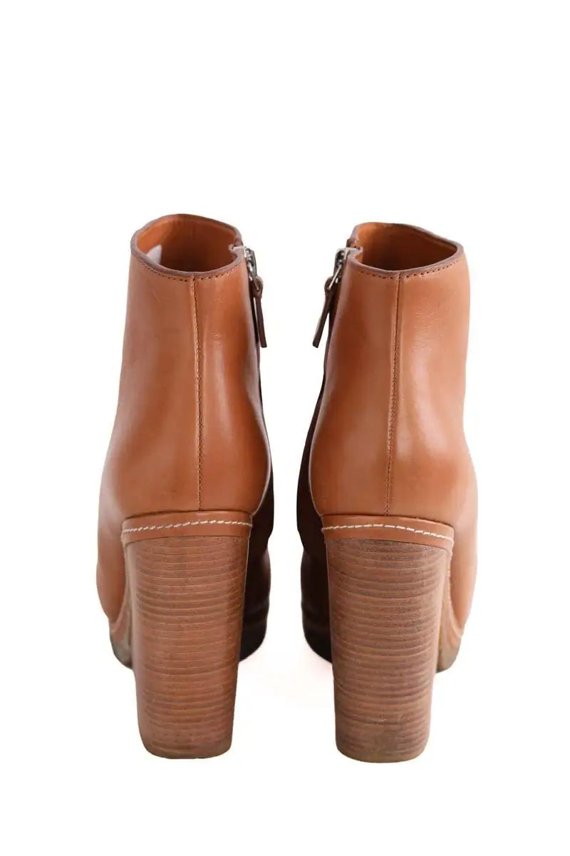 Bottes à talons Marc By Marc Jacobs Camel en Cuir