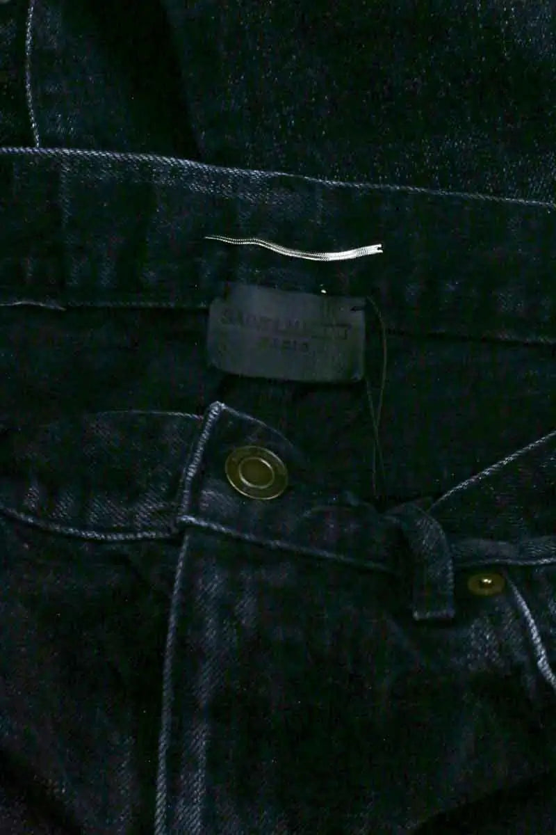 Jean droit Saint Laurent Anthracite en Coton