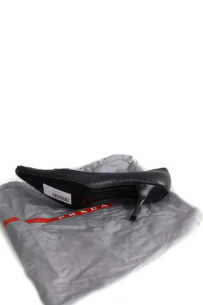 Talons Prada Noir en Cuir