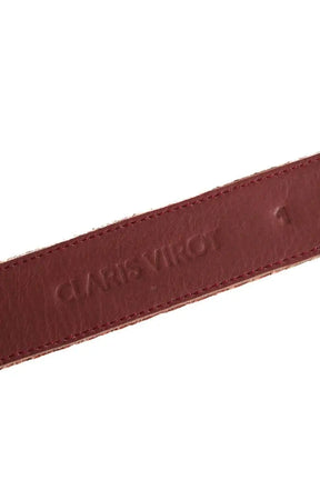 Ceinture en cuir Claris Virot Marron en Cuirs exotiques