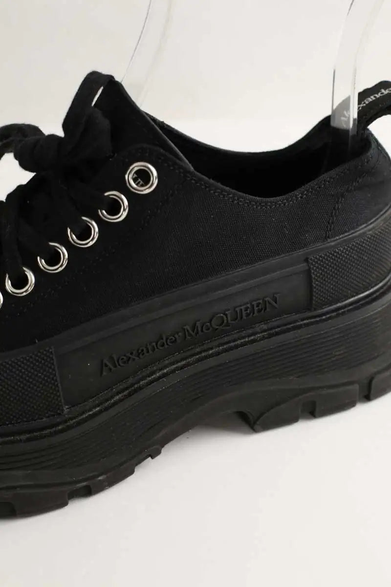 Baskets Alexander McQueen Noir en Tissu
