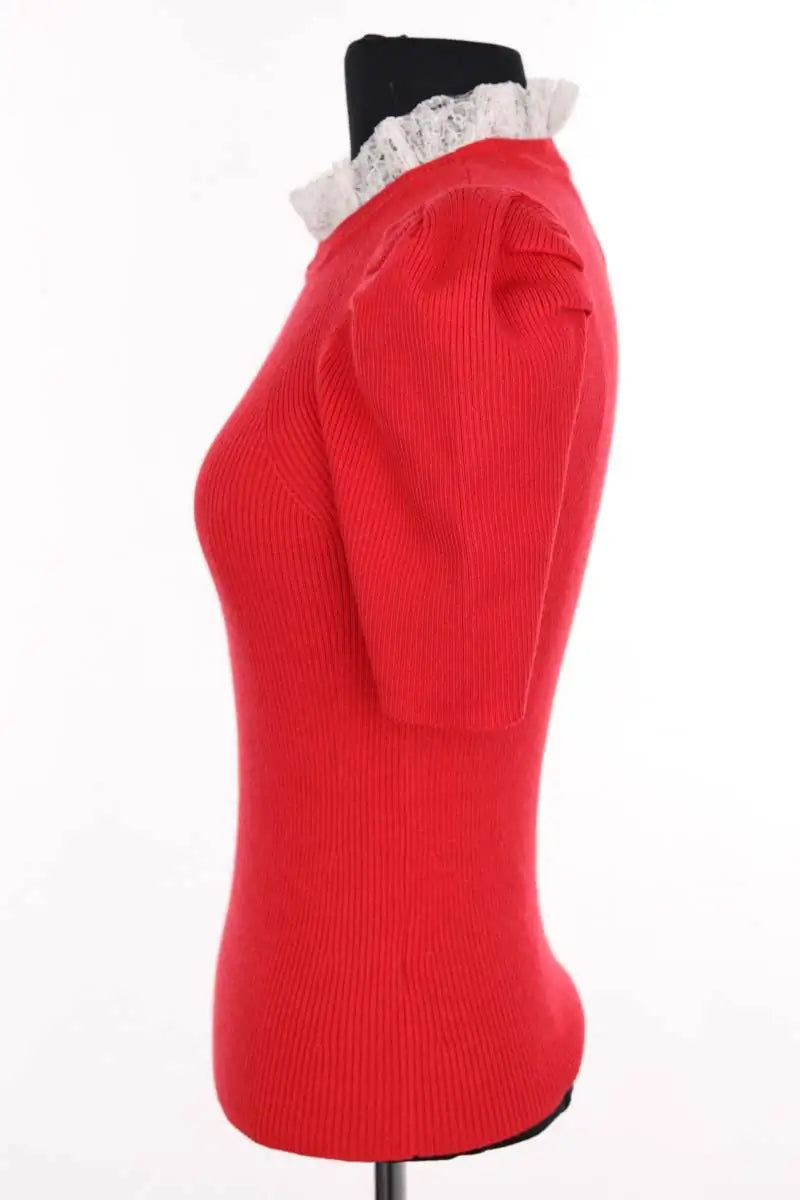 T-shirt Sandro Rouge en Laine