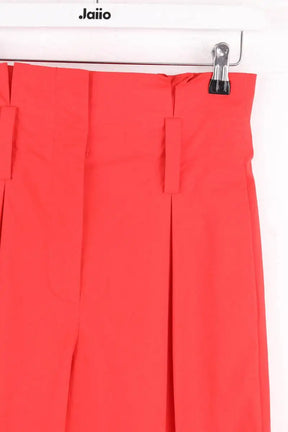 Pantalon large Marella Rouge en Coton