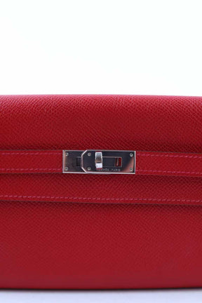 Portefeuille Hermès Kelly Rouge