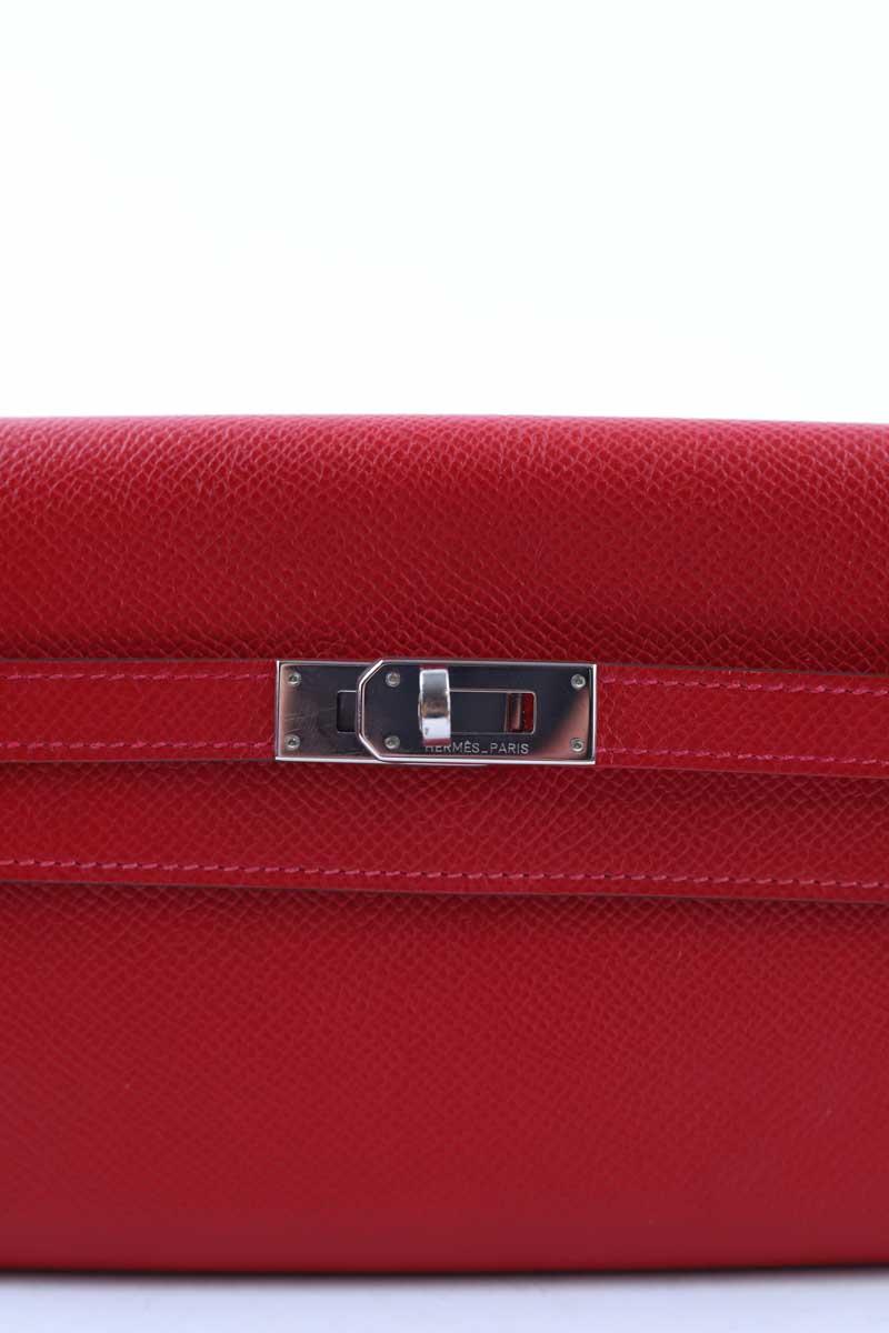Portefeuille Hermès Kelly Rouge