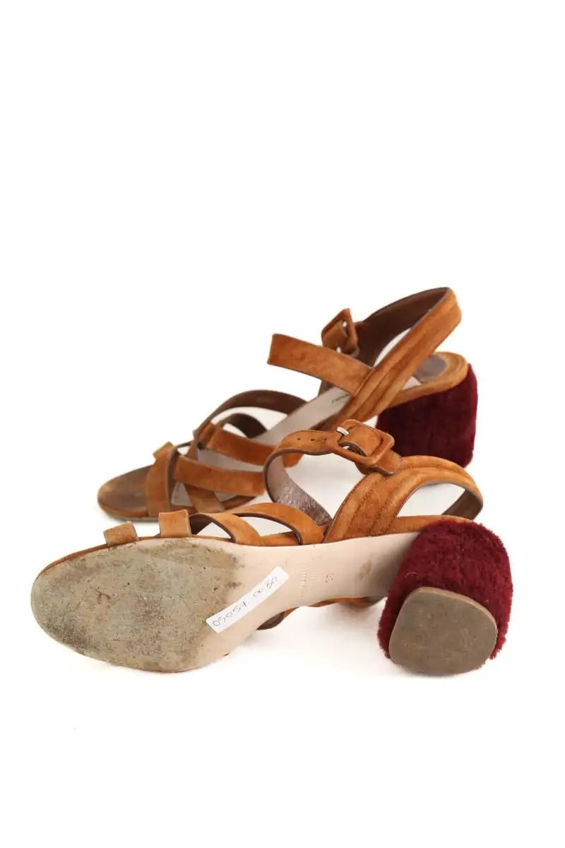 Talons Miu Miu  Marron