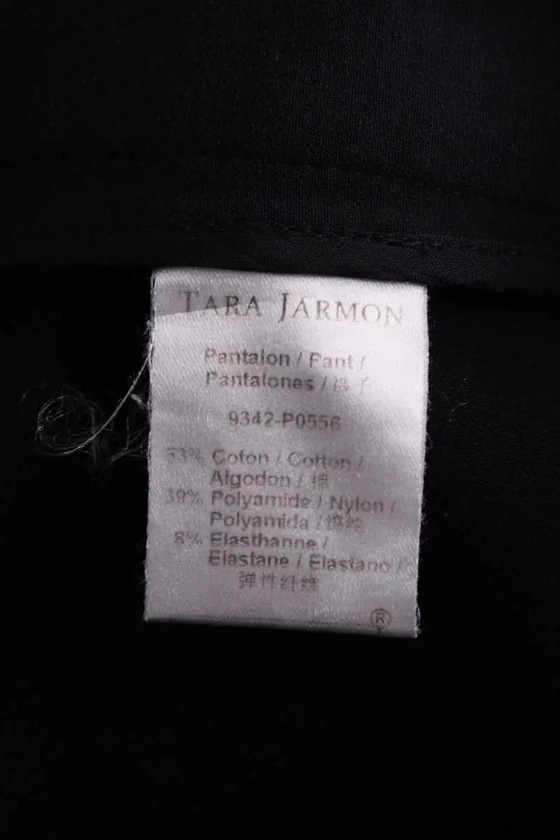 Pantalon droit Tara Jarmon Noir en Coton