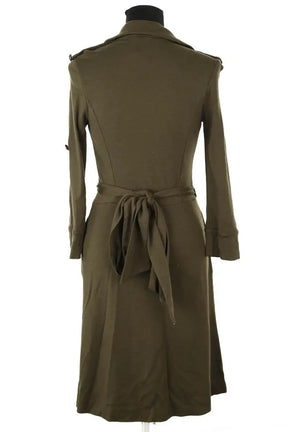 Robe Diane Von Furstenberg Kaki en Synthétique