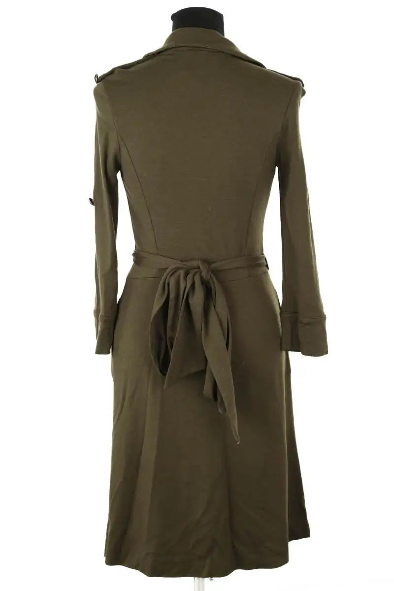 Robe Diane Von Furstenberg Kaki en Synthétique