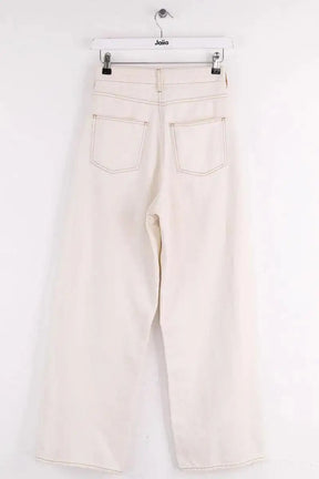 Jean droit Bellerose Beige en Coton