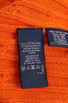 Pull Ralph Lauren Orange en Laine