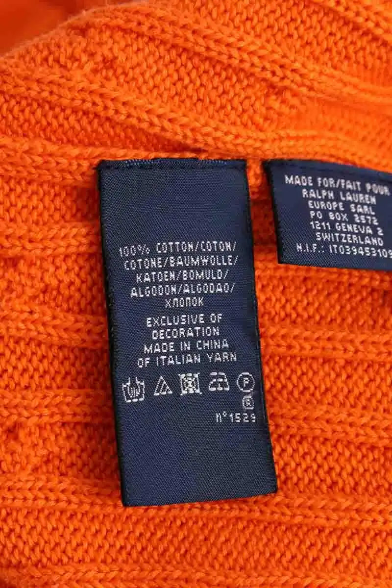 Pull Ralph Lauren Orange en Laine