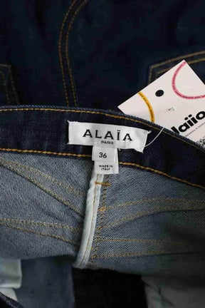 Jean bootcut Alaïa Bleu en Coton
