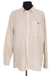 Chemise Lacoste Beige en Lin, taille S - Seconde Main
