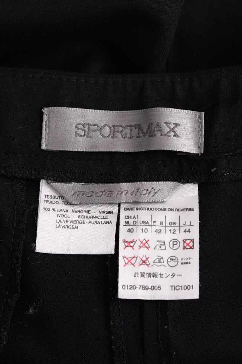 Pantalon Sportmax Noir en Laine