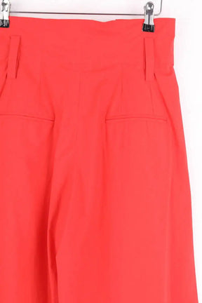 Pantalon large Marella Rouge en Coton