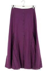Jupe Sézane Violet en Lin, taille XS - Seconde Main