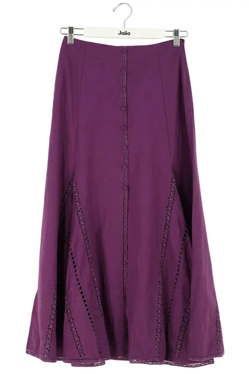 Jupe Sézane Violet en Lin, taille XS - Seconde Main