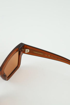 Lunettes de soleil Salvatore Ferragamo  Marron