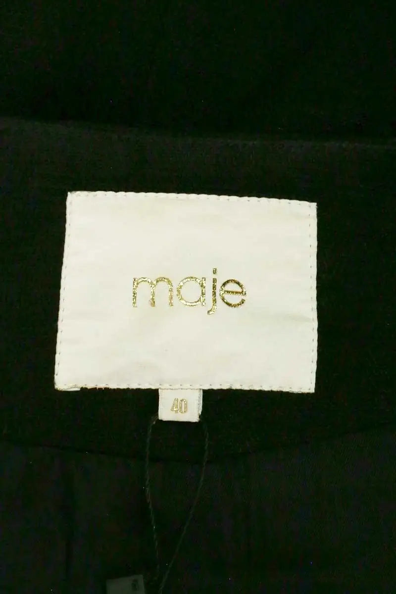 Veste Maje Noir en Laine