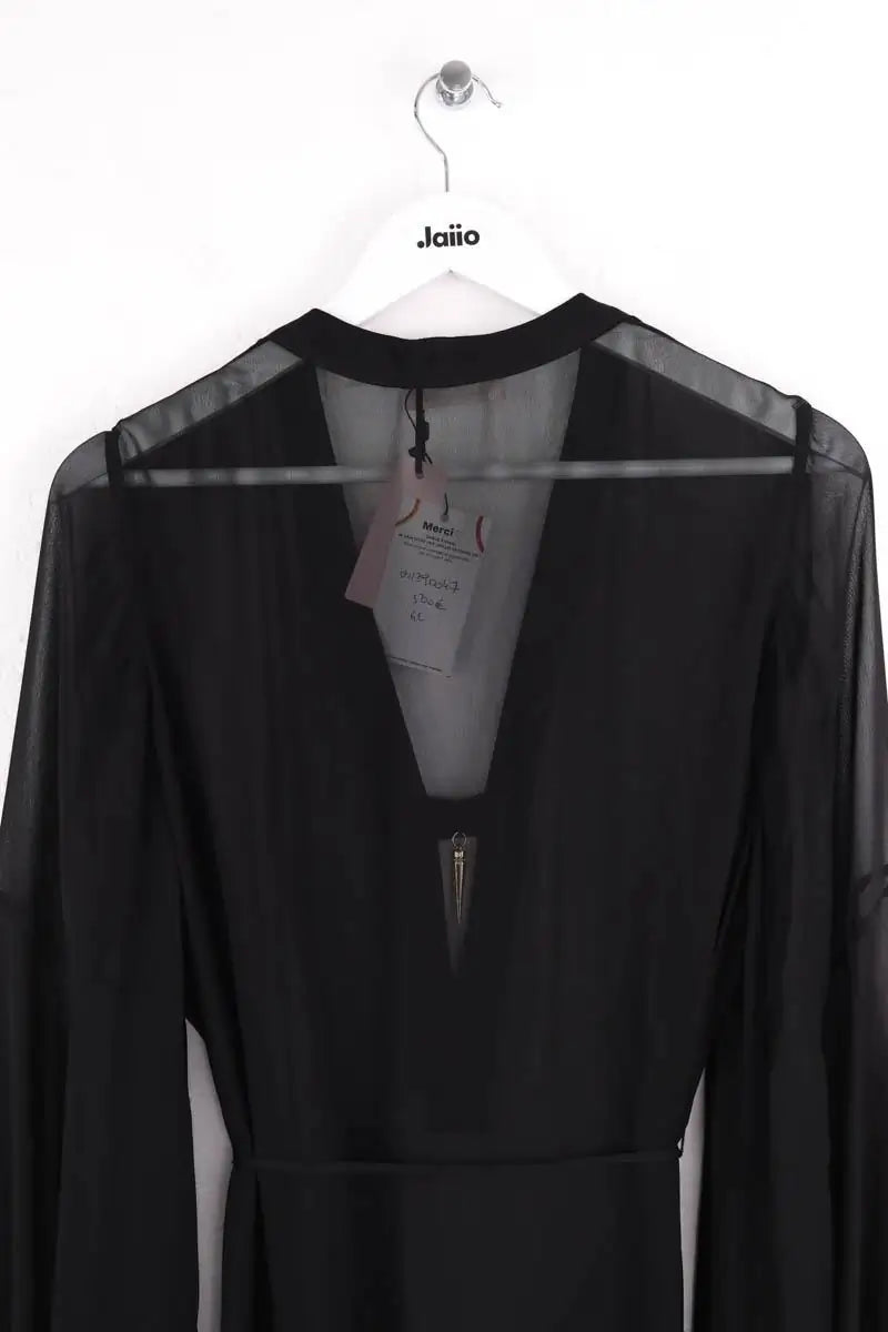 Robe Kaftan Agent Provocateur Noir en Soie