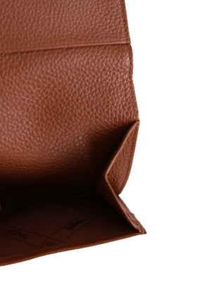 Porte-monnaie Longchamp Camel en Cuir