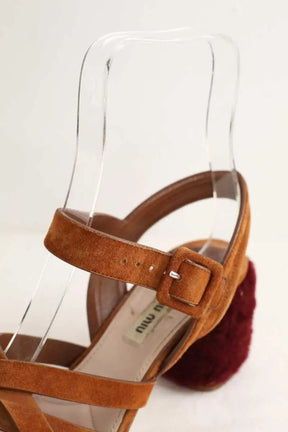 Talons Miu Miu  Marron